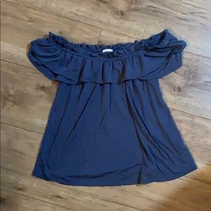 Sienna Sky Navy off the shoulder top - size M